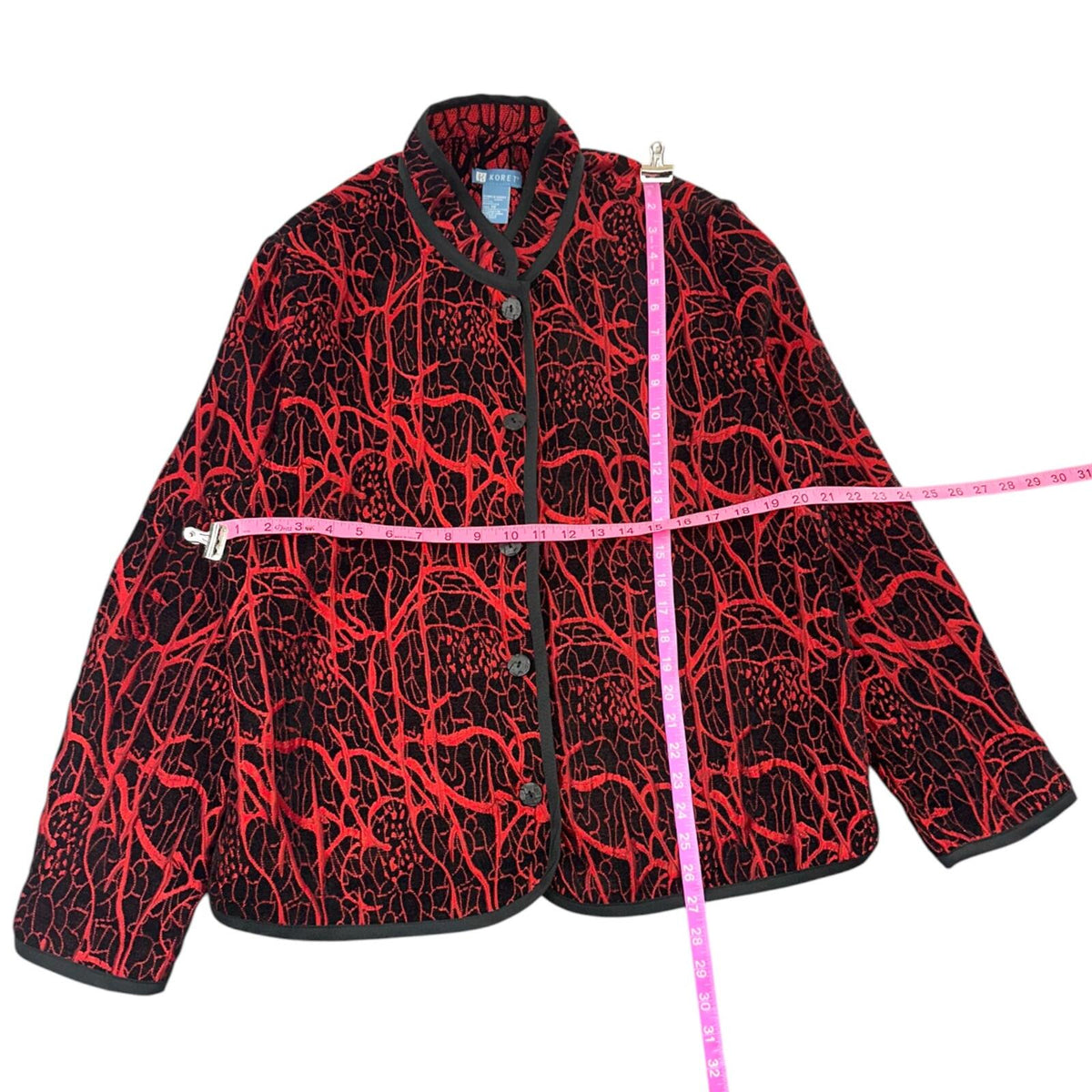 Koret Reversible Quilted Jacket Red Black Avant Garde Statement Outerwеаr