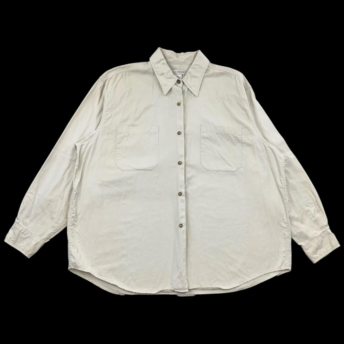Limited Chinos Beige Cotton Button Up Shirt Utility Minimalist