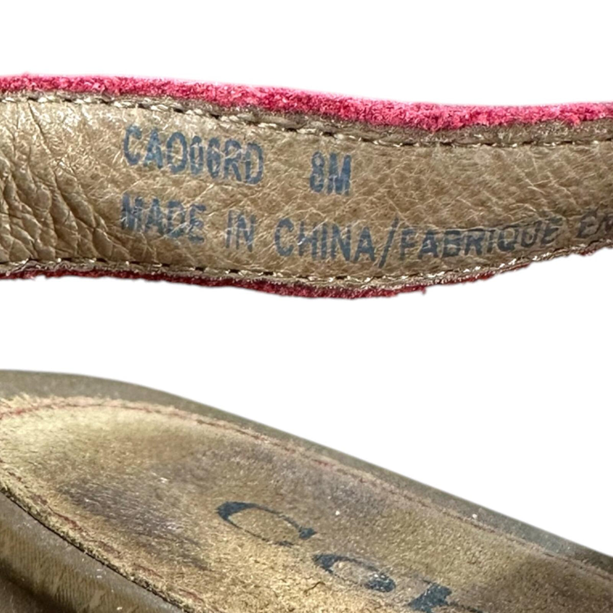 Rockport Cobb Hill Hannah Coral Pink Leather Wedge Espadrille Sandals Boho Chic
