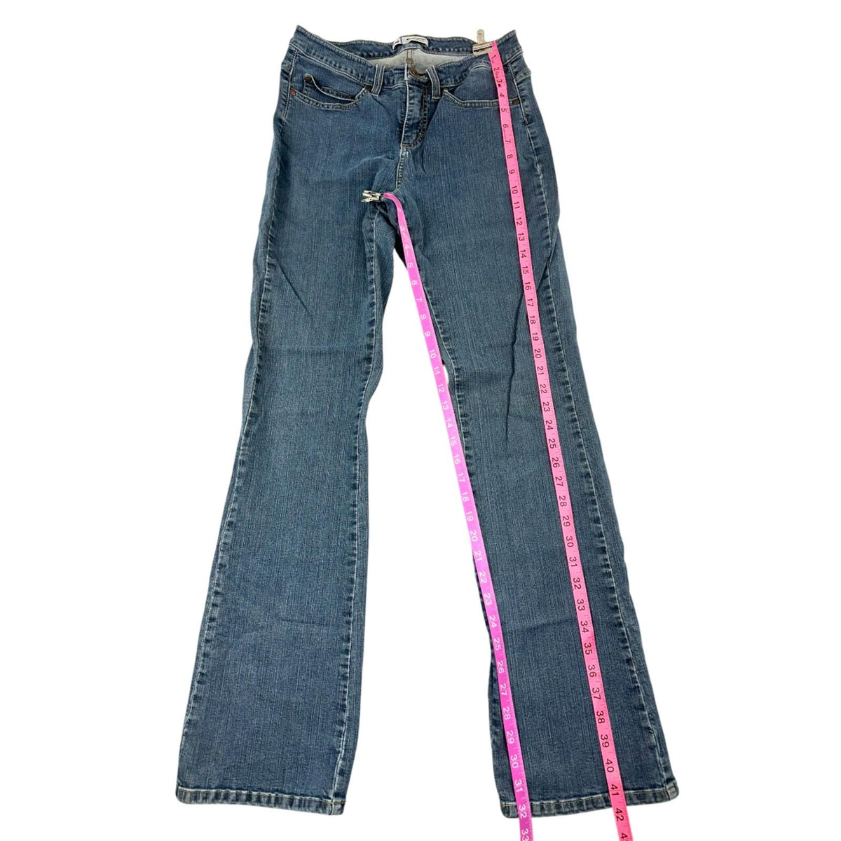 Lee Y2K Medium Wash Flare Jeans with Signature Back Pocket Embroidery Indie