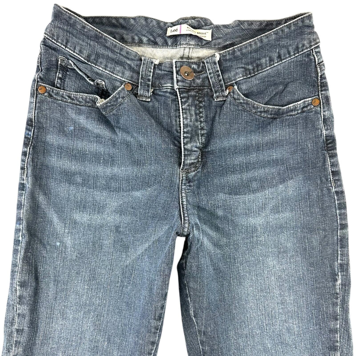 Lee Y2K Bootcut Jeans with Embroidered Back Pockets Medium Dark Wash
