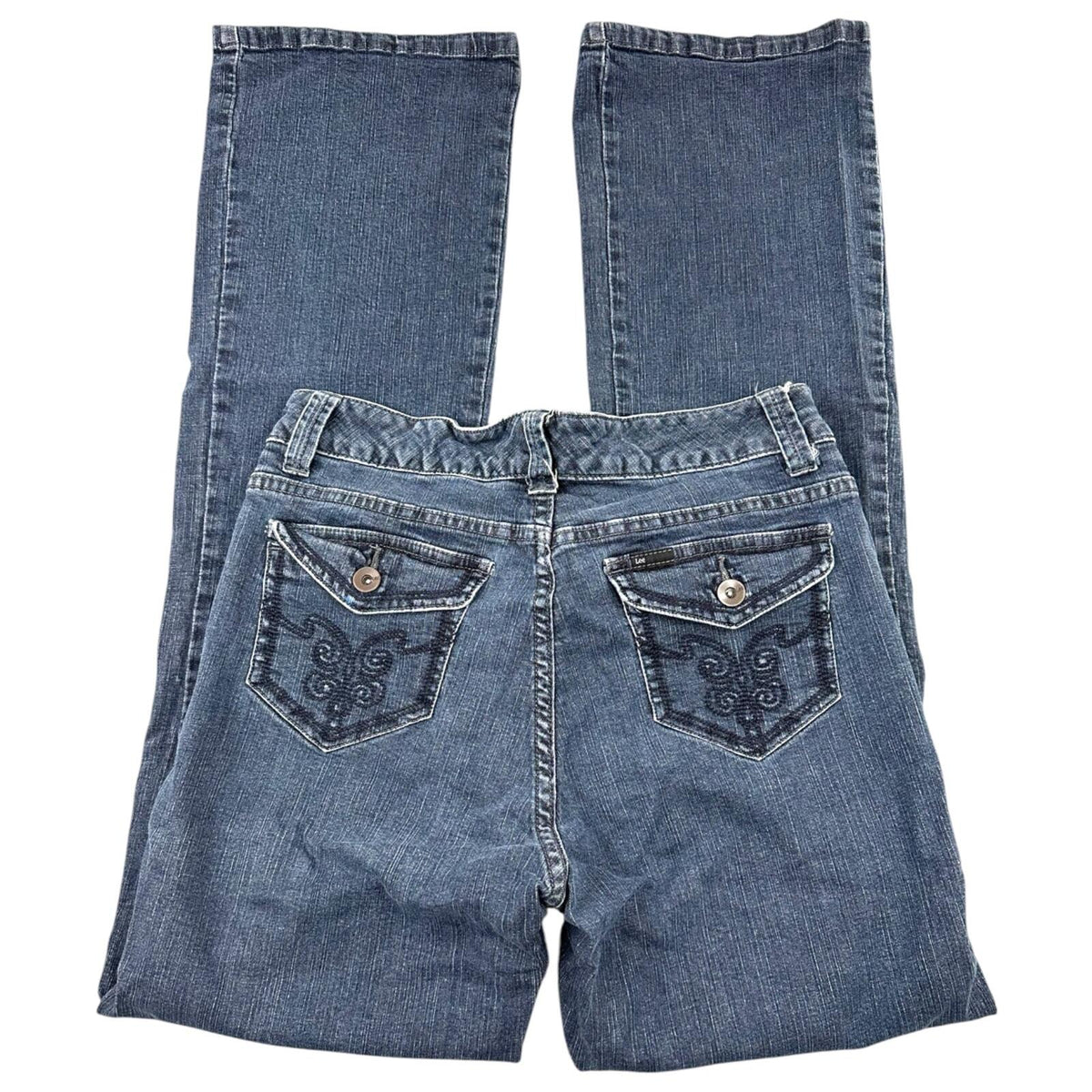 Lee Y2K Bootcut Jeans with Embroidered Back Pockets Medium Dark Wash