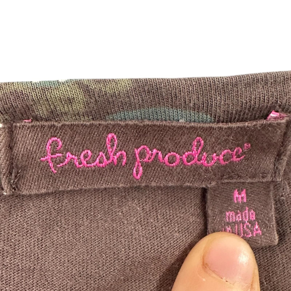 Y2K Fresh Produce Brown Nautical Fish Print Tee