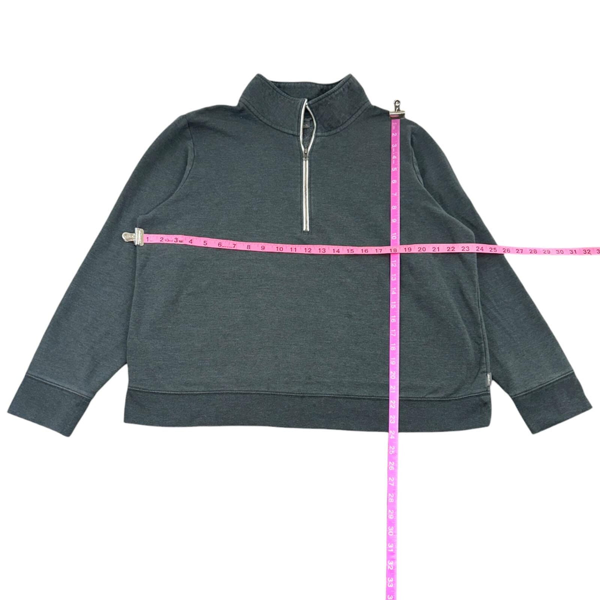 Eddie Bauer Charcoal Gray Heathered 1/4 Zip Sweatshirt Cozy Naturecore