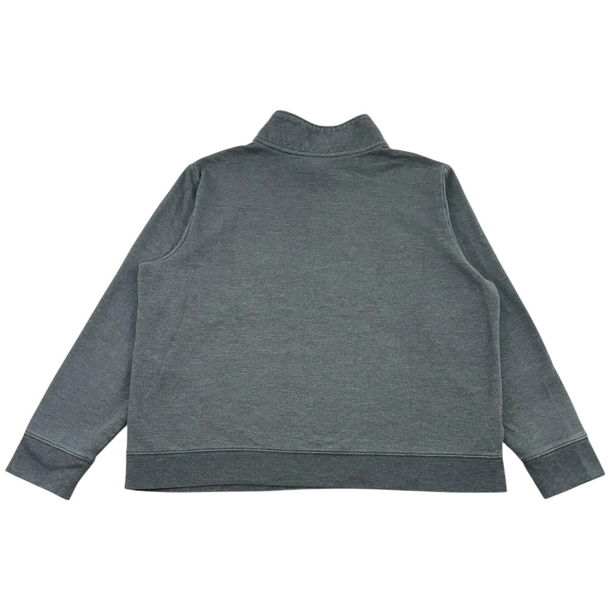 Eddie Bauer Charcoal Gray Heathered 1/4 Zip Sweatshirt Cozy Naturecore