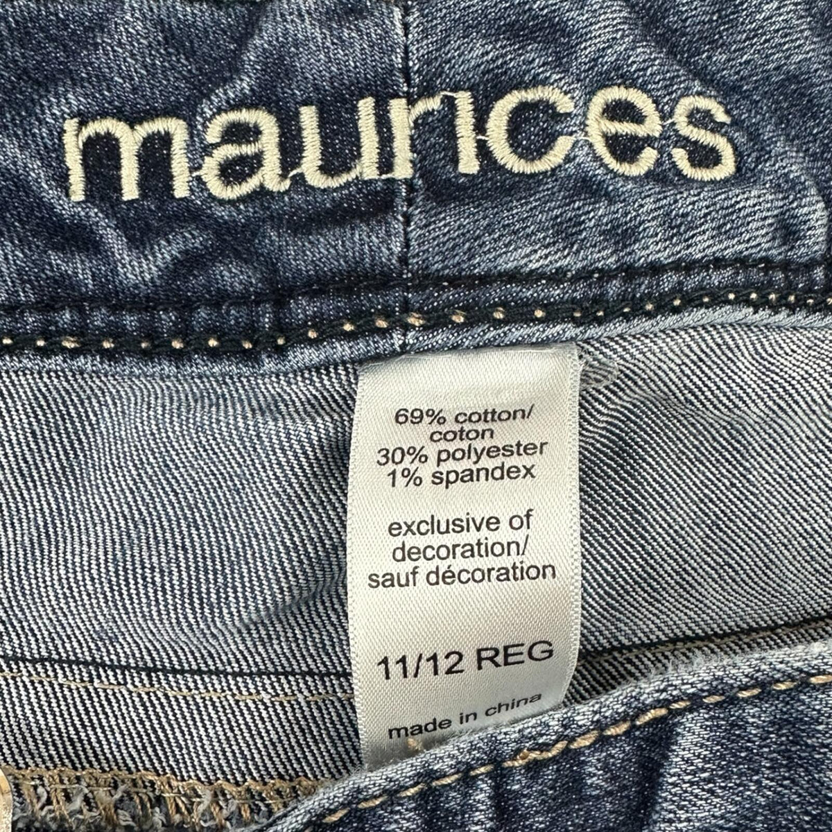Maurices Y2K Medium Wash Bootcut Jeans with Embroidered Back Pockets