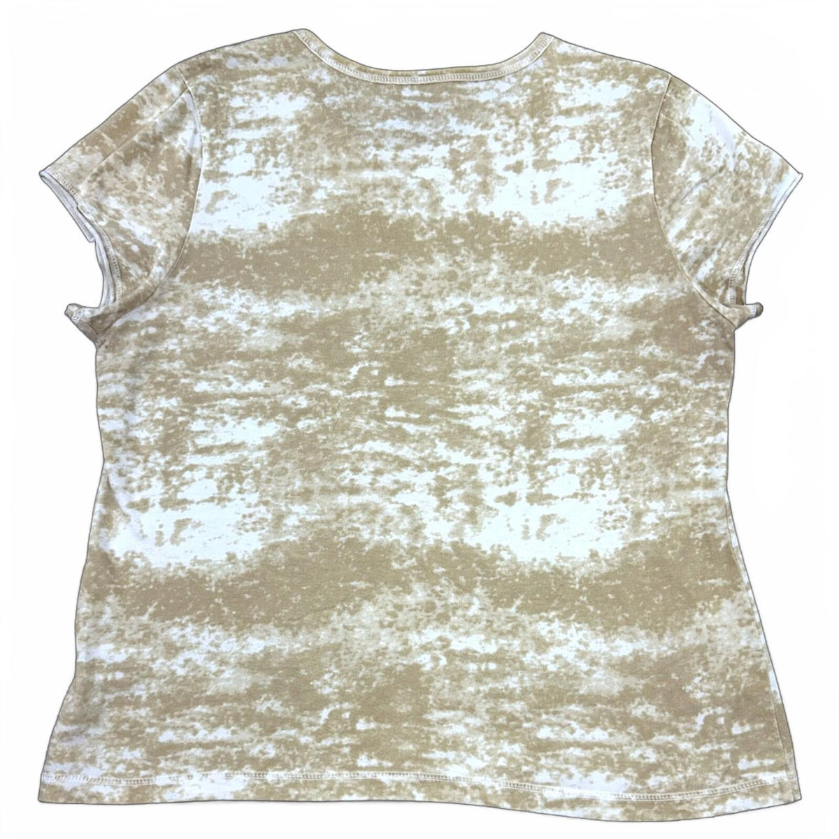 Arizona Jean Co. Tan Tie Dye Ornate Graphic Tee