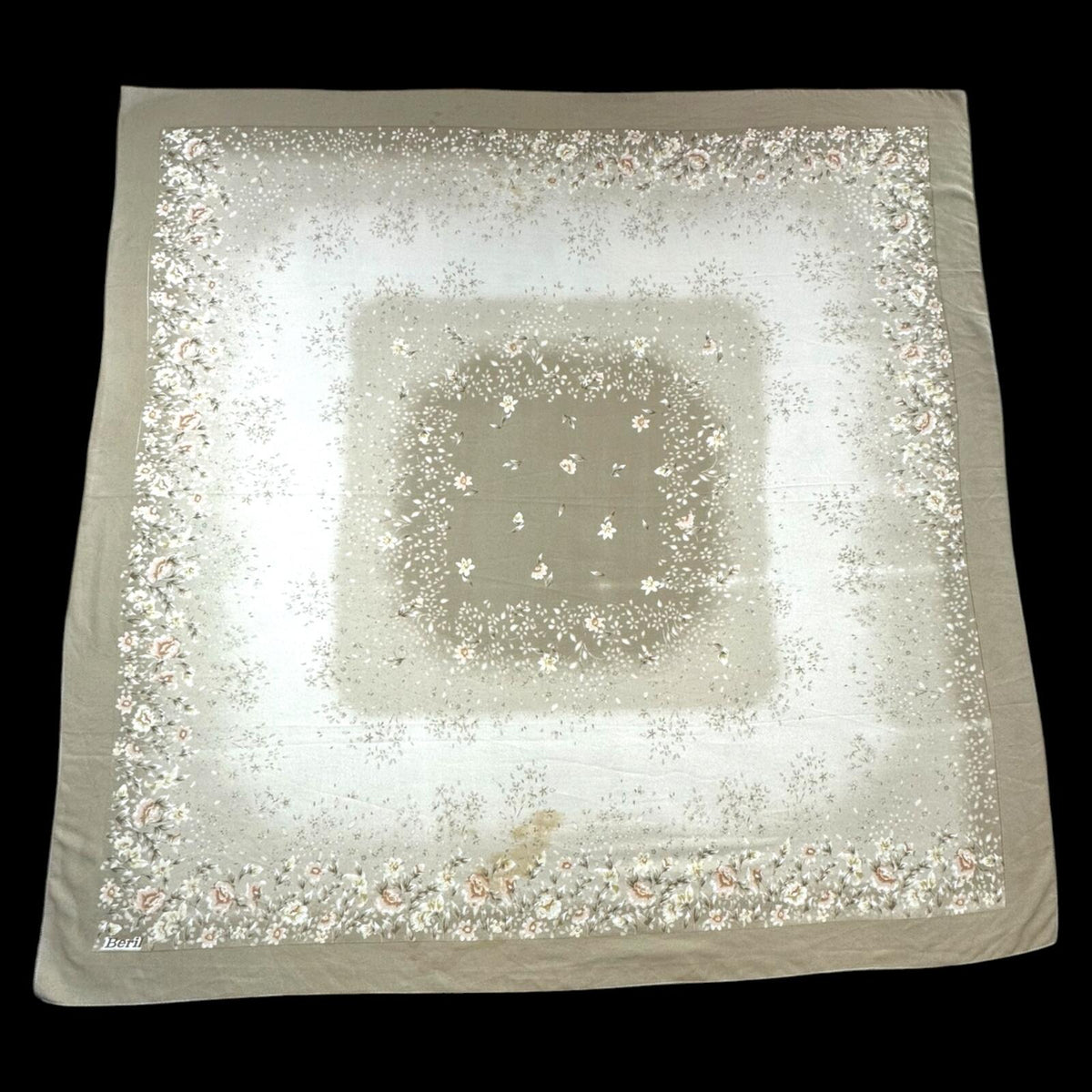 Vintage Bloom Voal Square Wrap