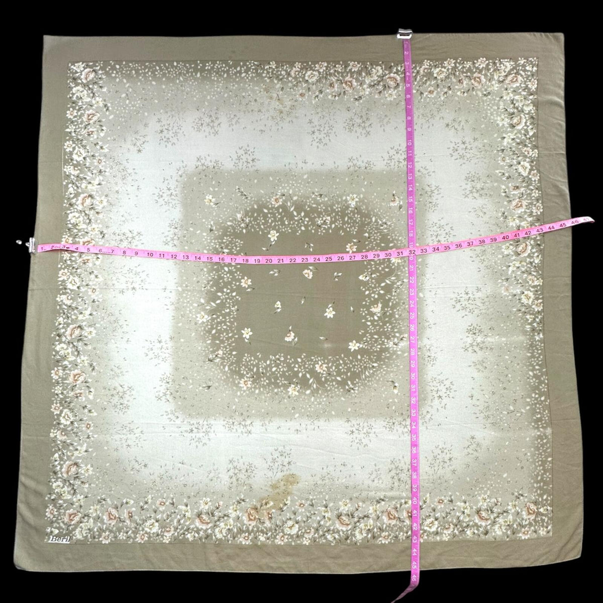 Vintage Bloom Voal Square Wrap