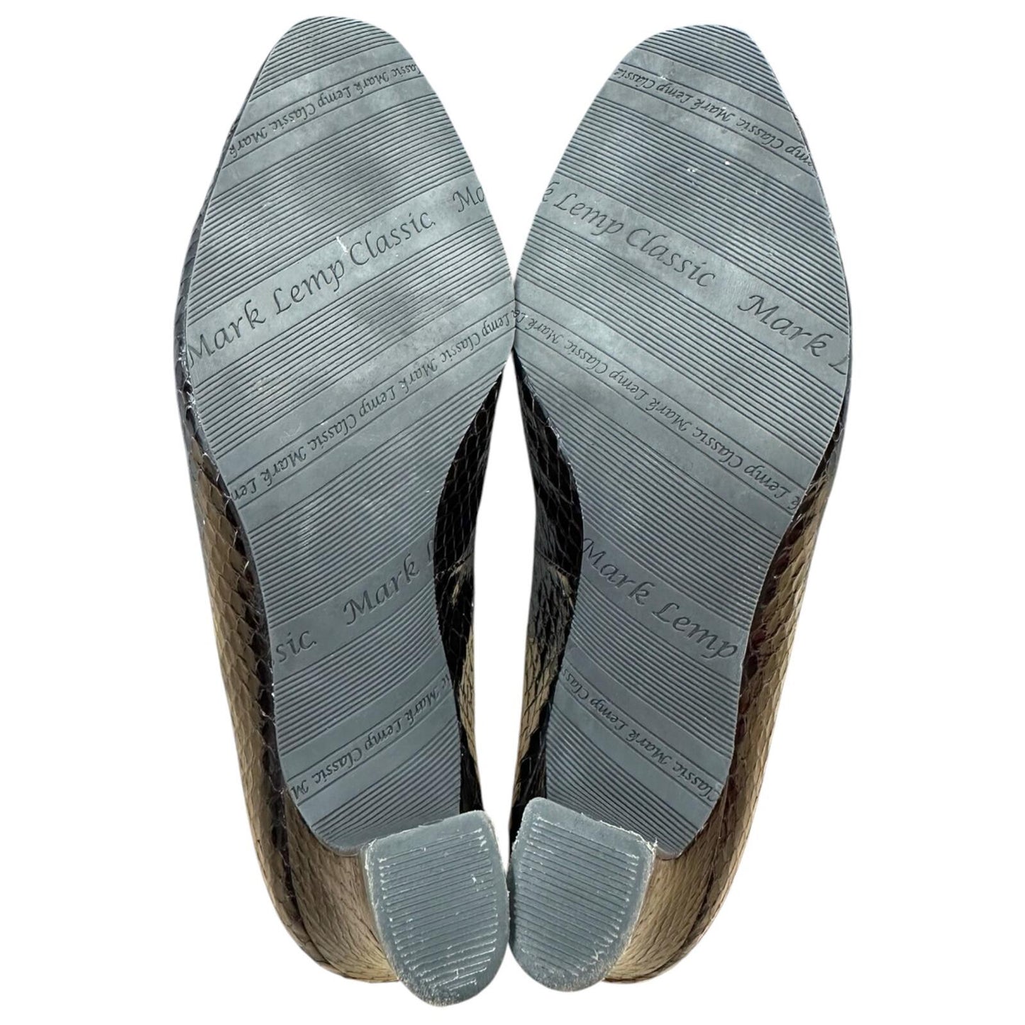 Mark Lemp Erika Snakeskin Pumps in Deep Espresso Black Quiet Luxury 90s Inspo