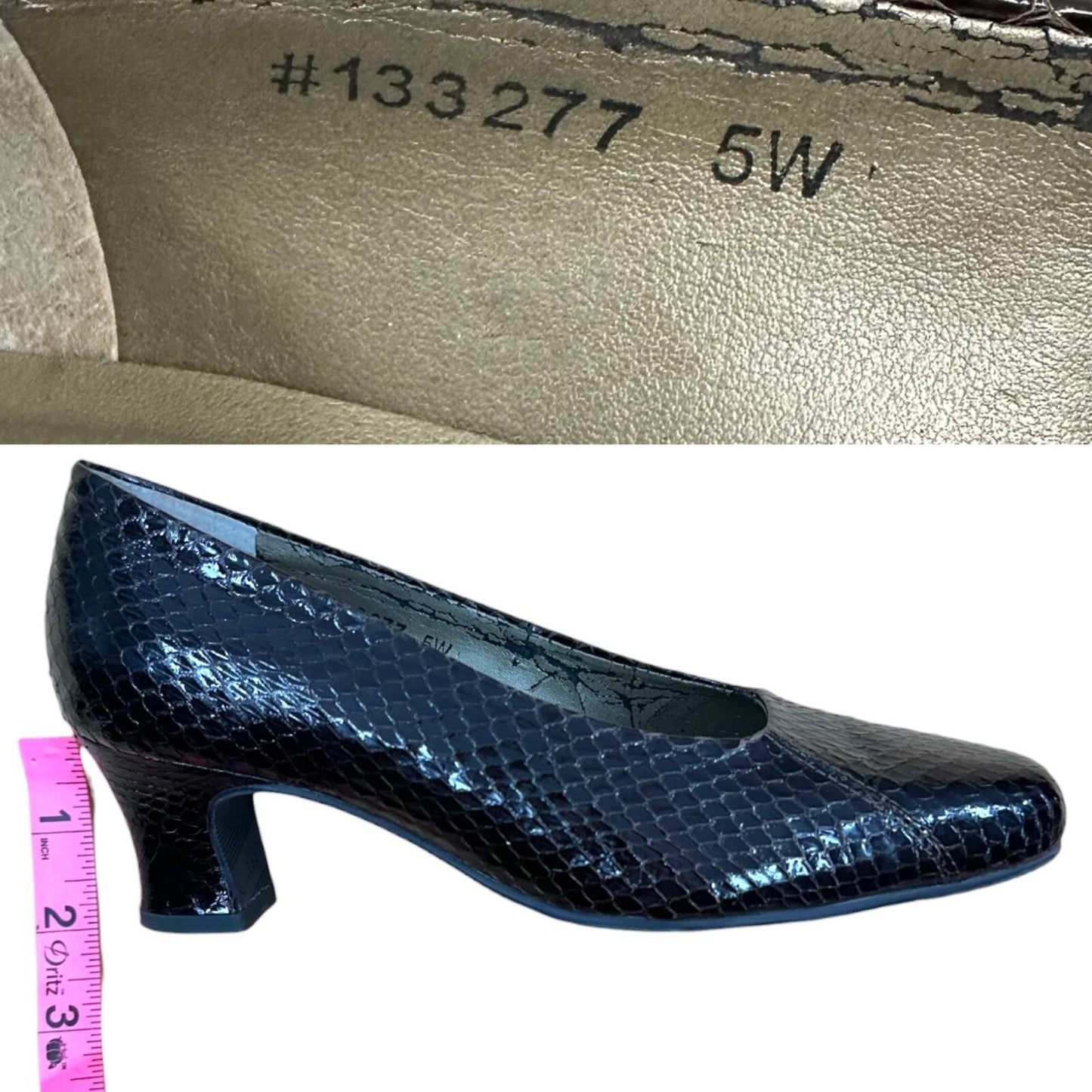 Mark Lemp Erika Snakeskin Pumps in Deep Espresso Black Quiet Luxury 90s Inspo