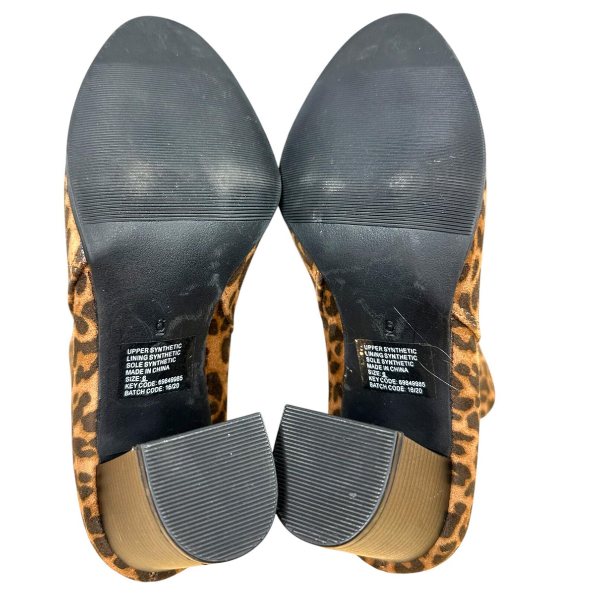 NWT No Boundaries Leopard Print Chelsea Ankle Boots