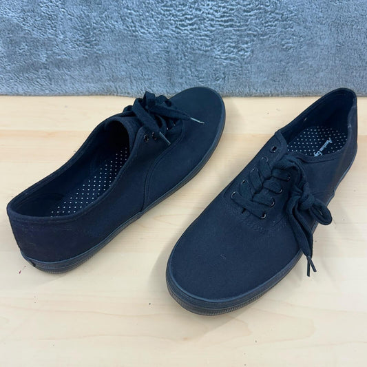 American Eagle Black Canvas Sneakers Indie Sleaze Minimalist Low Top