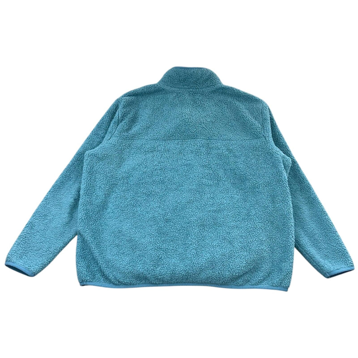 Eddie Bauer Blue Sherpa Fleece Pullover Jacket Cozy Soft Utility 90s