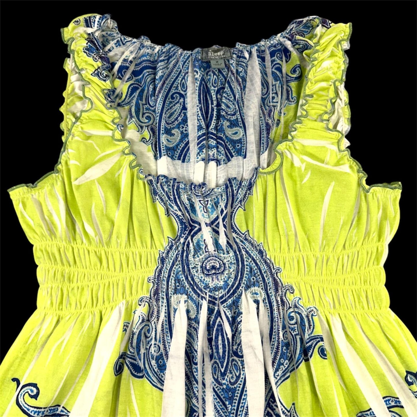Sleep and Let Sleep Cyber Boho Babydoll Top