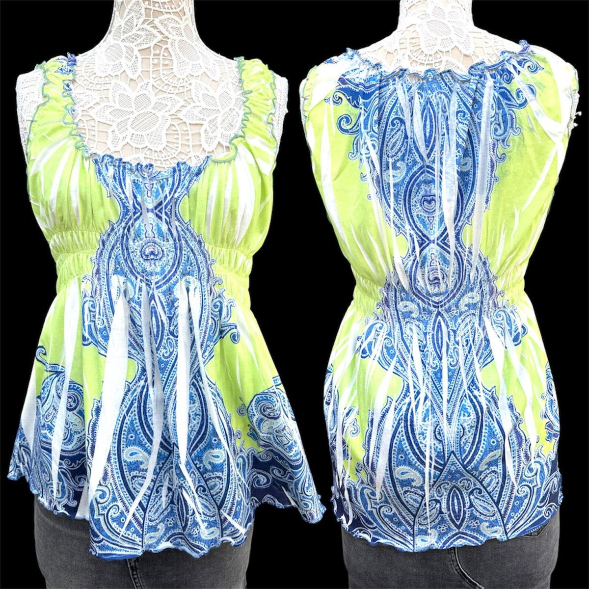 Sleep and Let Sleep Cyber Boho Babydoll Top