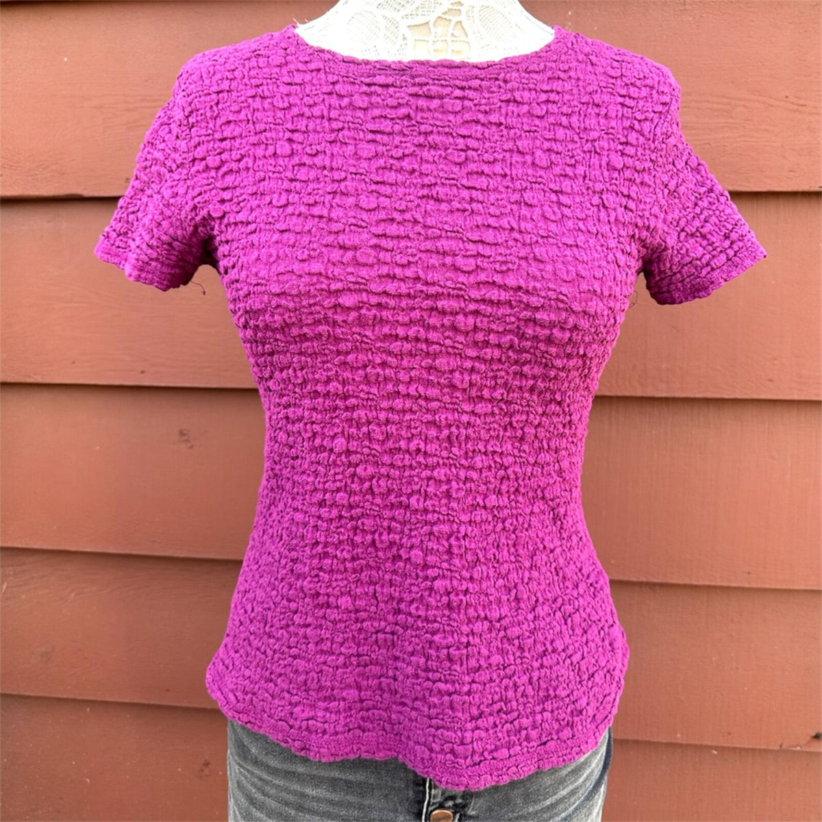 Croft & Barrow Popcorn Textured Knit Top