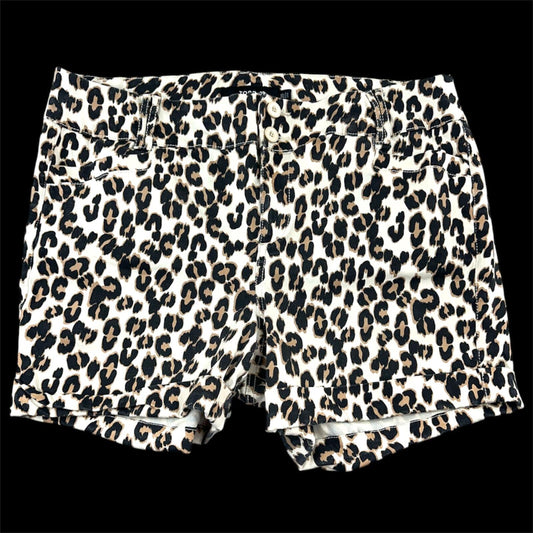 Torrid Leopard Print Denim Shorts High Rise Y2K Indie Sleaze