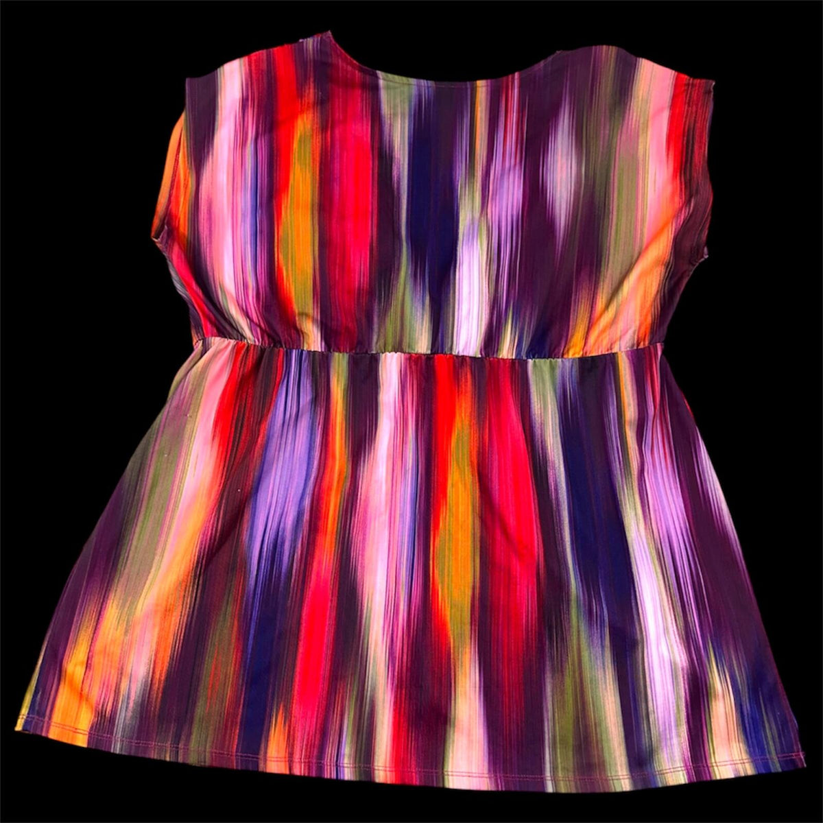 Sunset Abstract Cyber Boho Buckle Top