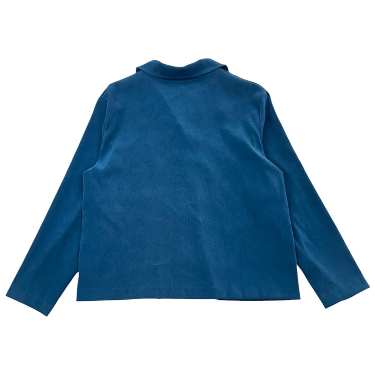 Briggs New York Blue Suede Touch Shirt Jacket Shacket 90s