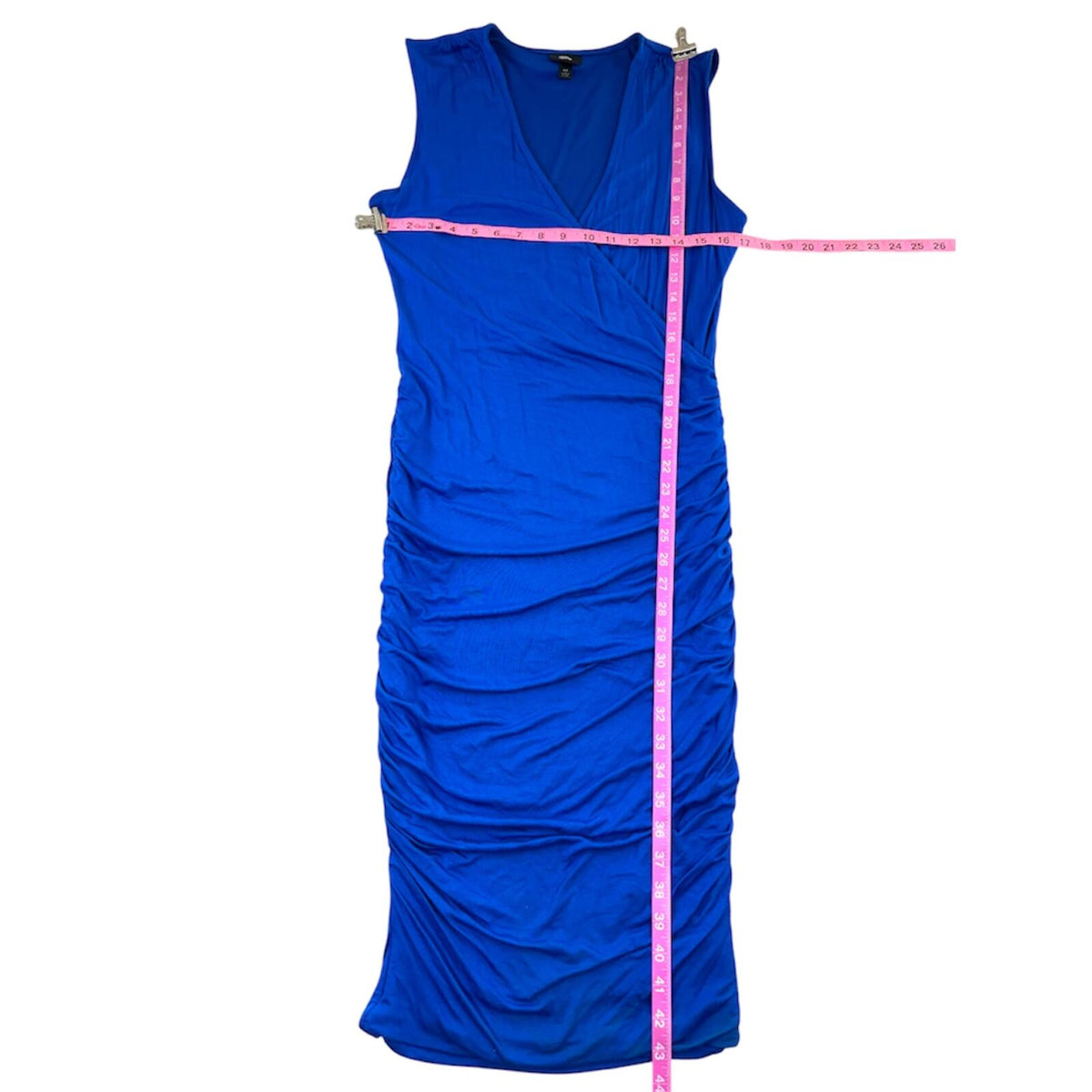 Mossimo Royal Blue Ruched Bodycon Midi Dress
