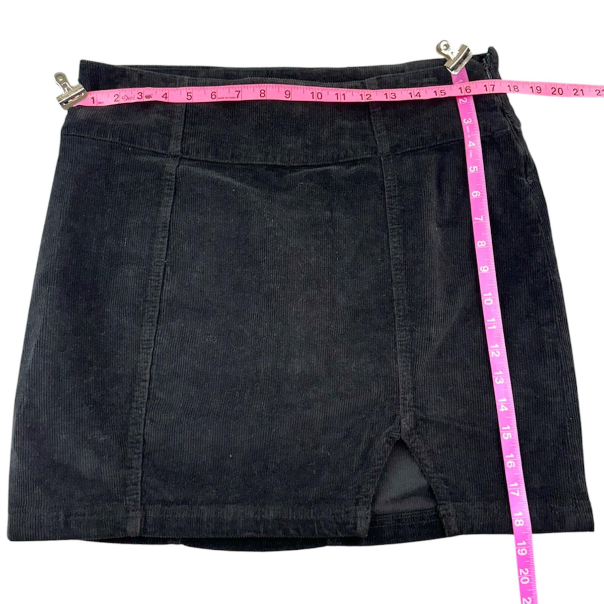 NWT SO Black Corduroy Mini Skirt Whimsigoth Corporate Goth