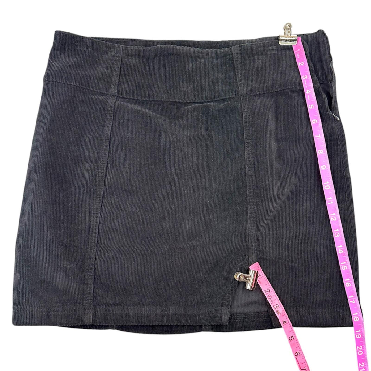 NWT SO Black Corduroy Mini Skirt Whimsigoth Corporate Goth