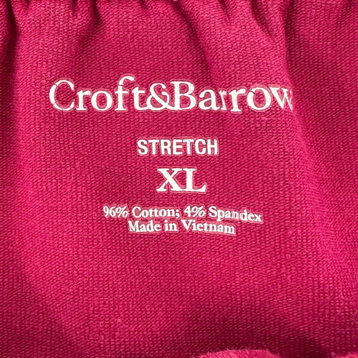 Croft & Barrow Y2K Magenta Peplum Top with Beaded Drawstring