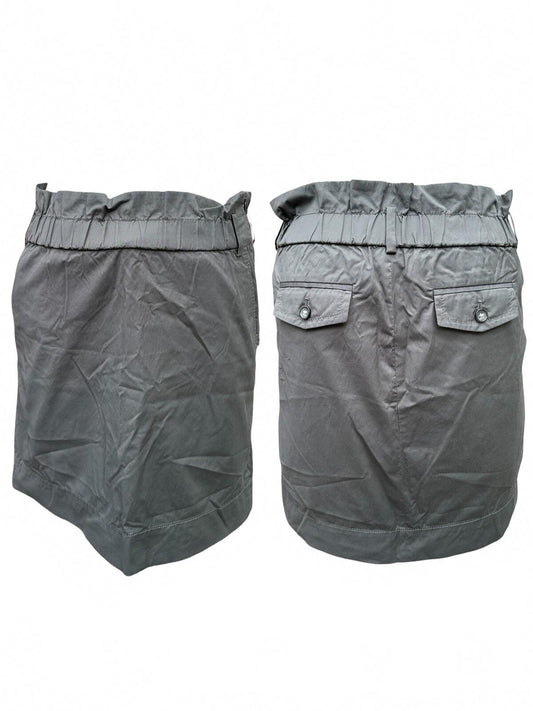 Banana Republic Gray Mini Skirt with Paperbag Waist Casual Street
