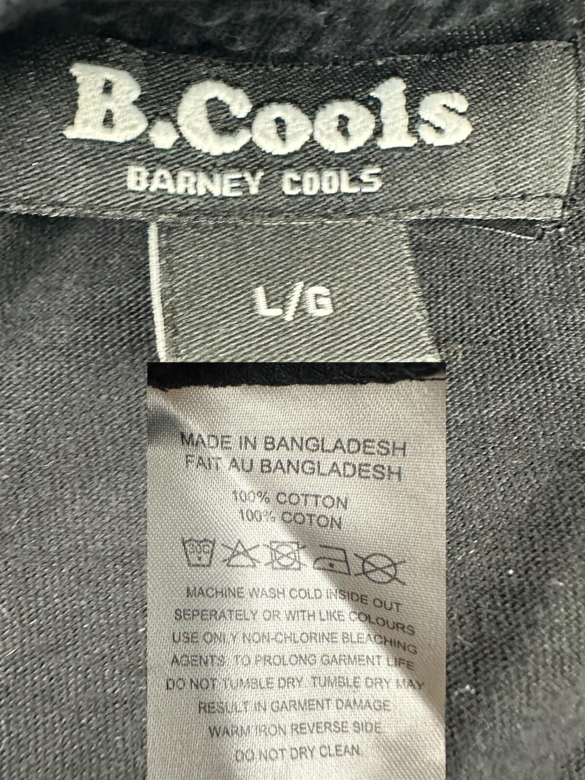 Barney Cools Black Embroidered Logo T Shirt Y2K Streetwear Cotton Tee