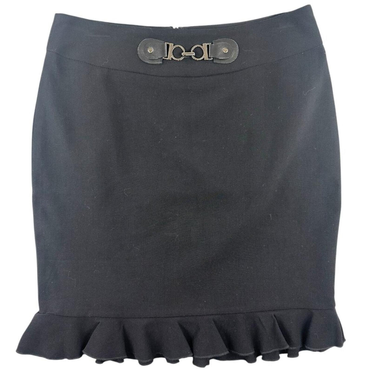 Lapis Black Ruffle Mini Skirt Y2K Preppy Coquette Girl