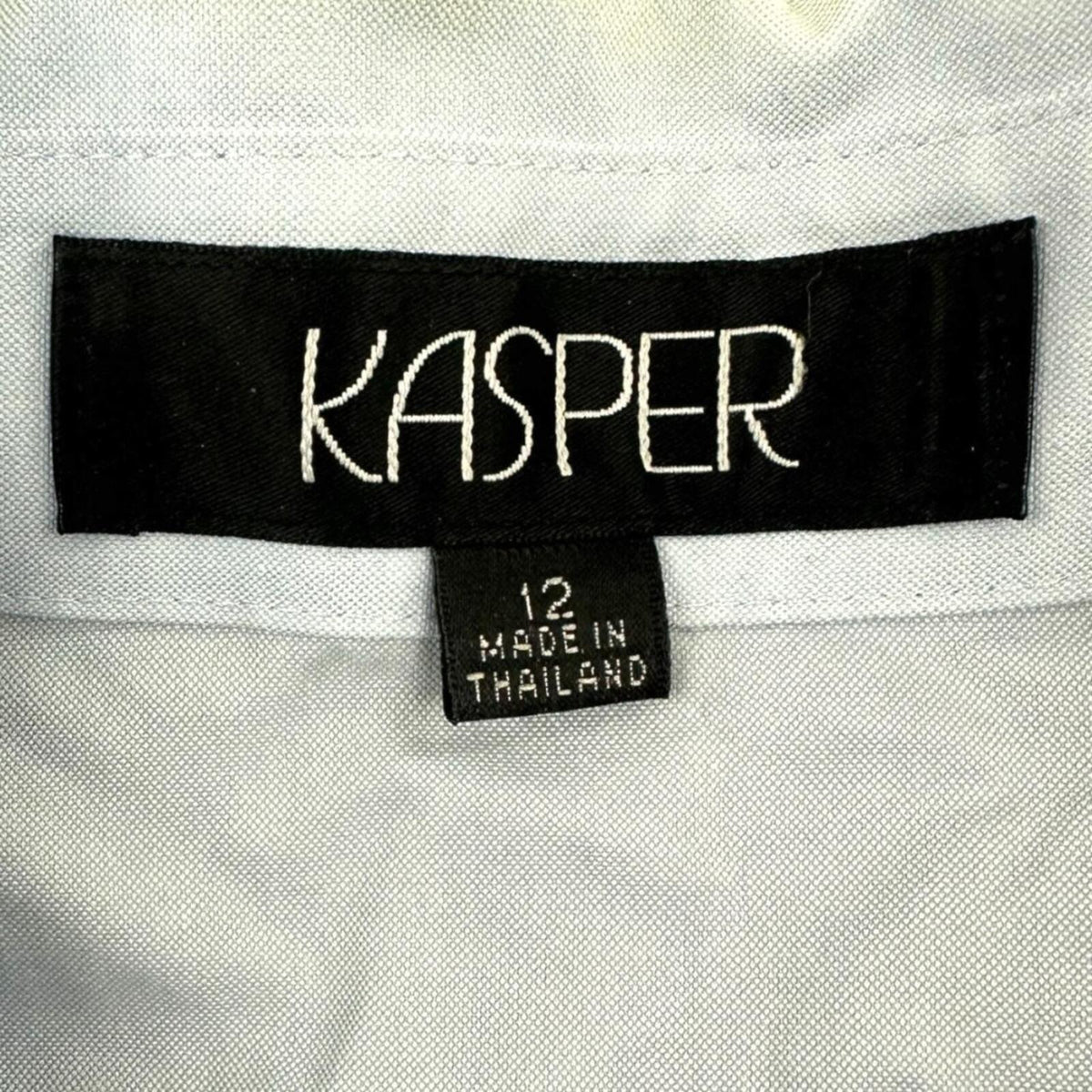 Kasper Blue Button Up Shirt Long Sleeve Classic Collar