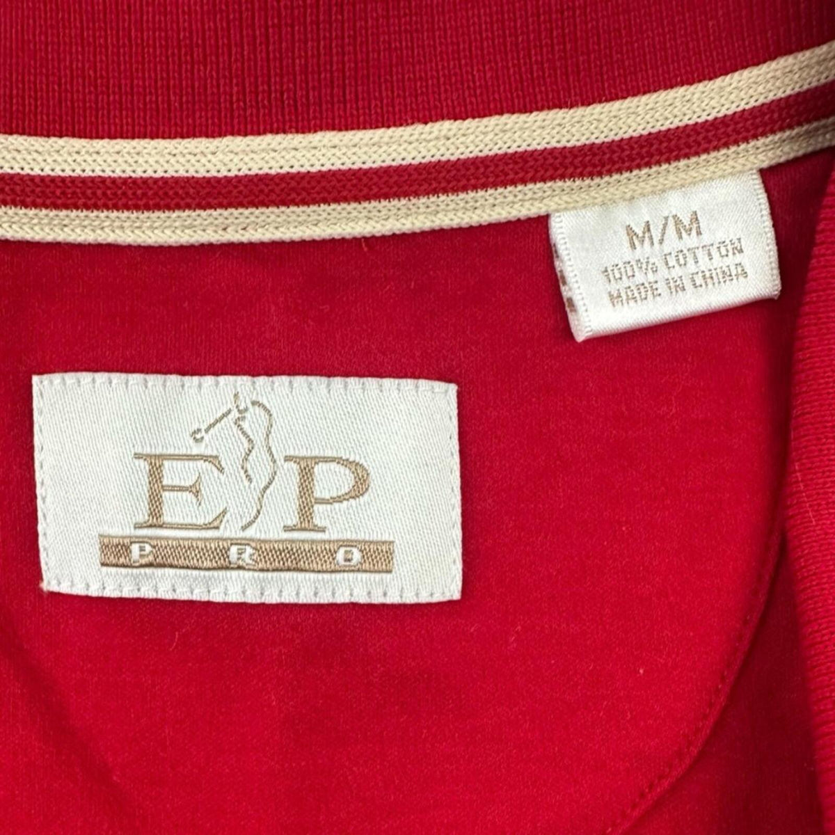 EP Pro Red Sleeveless Golf Polo Classic Collared Athletic Top Sporty Preppy