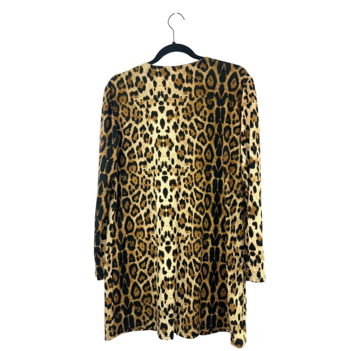 Leopard Print Button Up Cardigan Bohemian Y2K