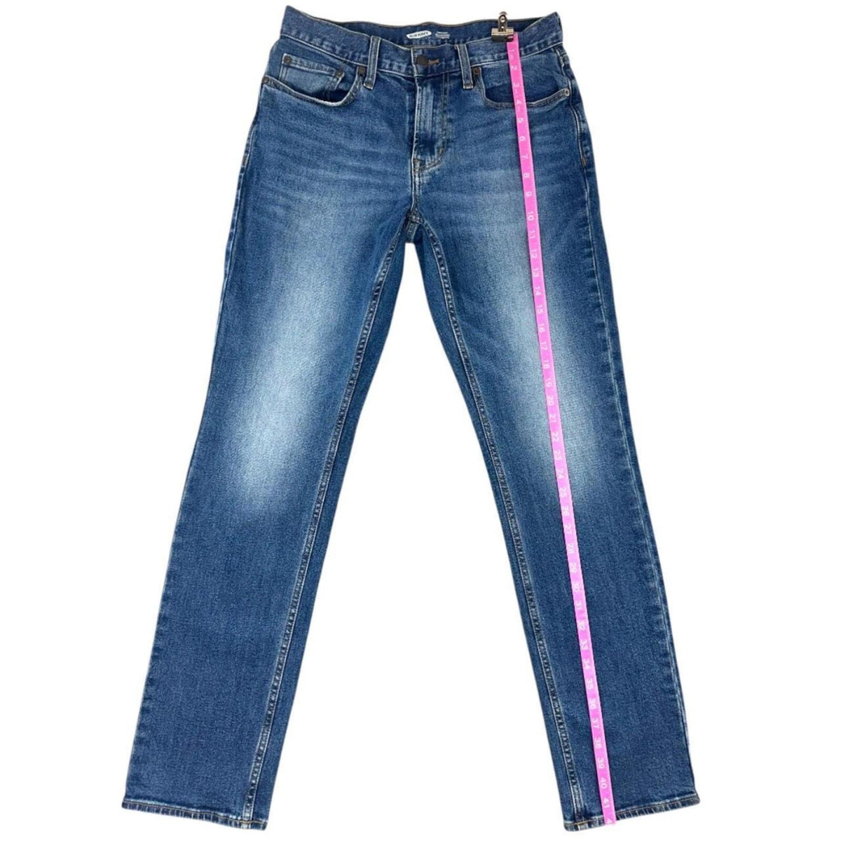 Old Navy Built In Flex Straight Leg Jeans Medium Blue Wash