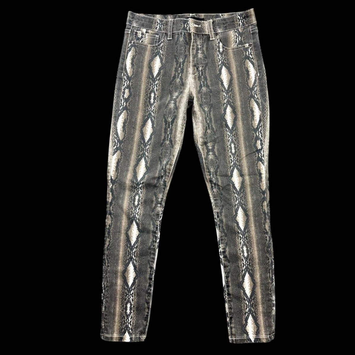 Joe's Jeans The Icon Mid Rise Skinny Ankle Jeans Diamondback Snakeskin Print Y2K