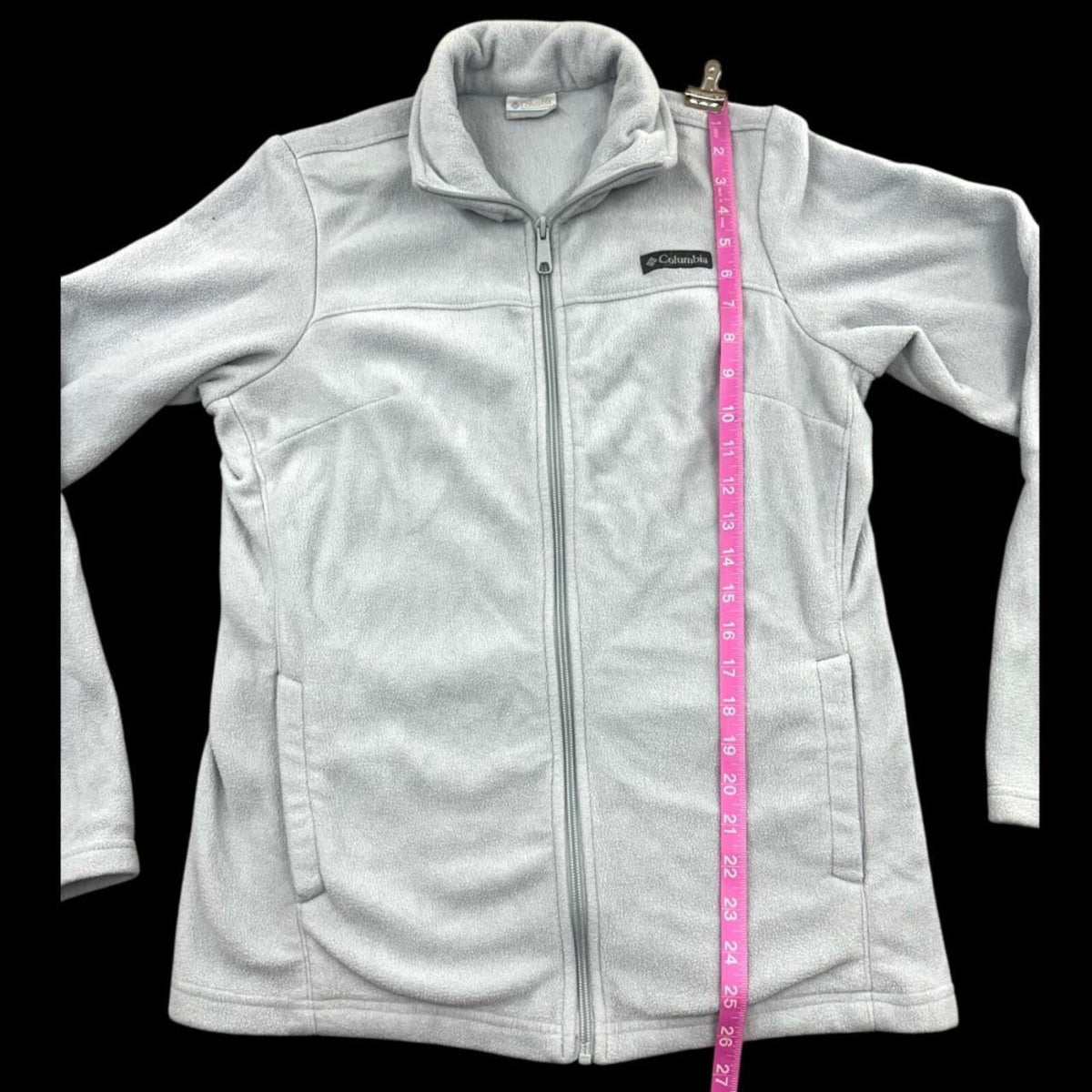 Columbia Benton Springs Full Zip Gray Fleece Jacket Sporty Lounge
