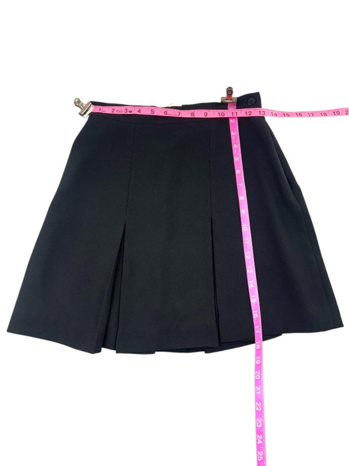 item Vintage Black High Waisted Pleated Schoolgirl Mini Skirt