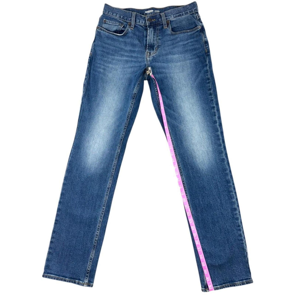 Old Navy Built In Flex Straight Leg Jeans Medium Blue Wash