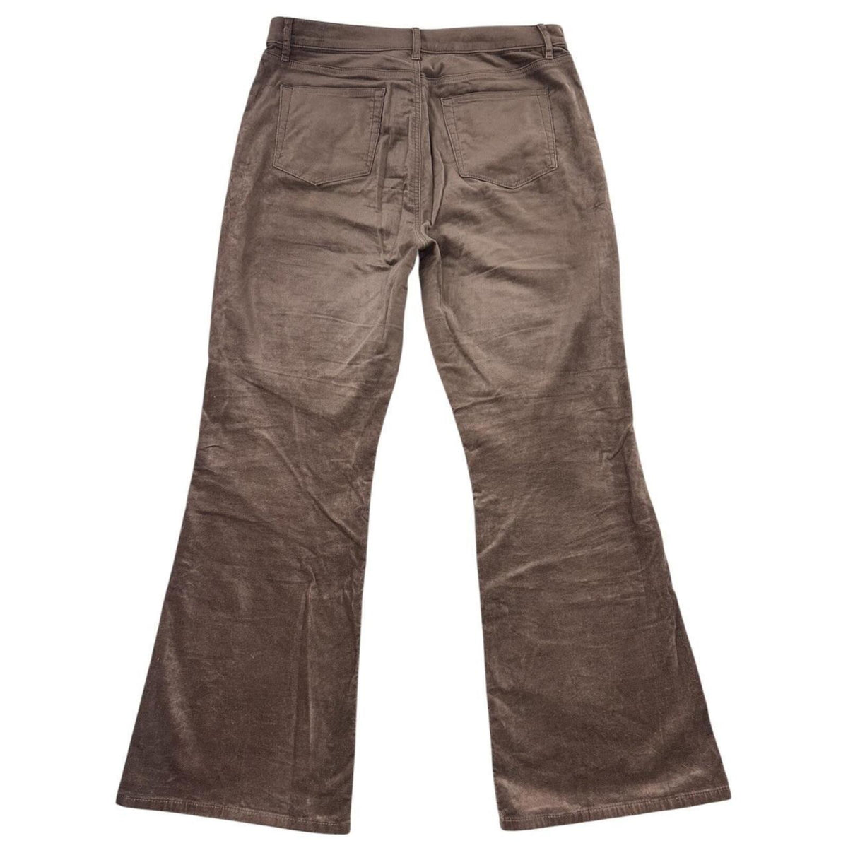LOFT High Rise Flare Corduroy Pants in Espresso Brown Y2K Minimalist