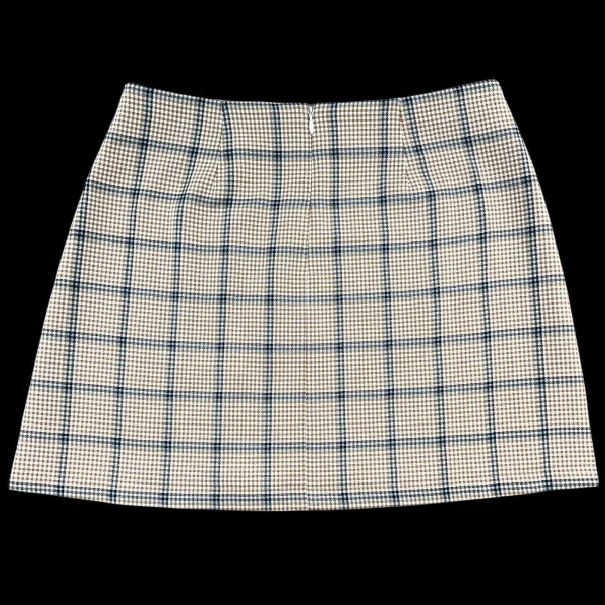 BP Cara Plaid Mini Skirt Pink White Preppy Cottage Coquette Girl
