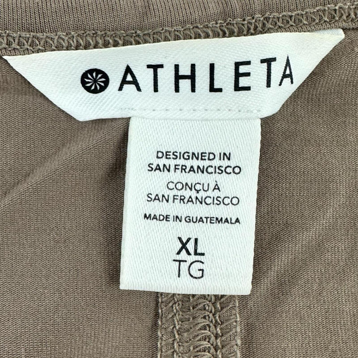 Athleta Boxy Crop Top Brown Tan Clean Girl Aesthetic Minimalist Sporty Casual