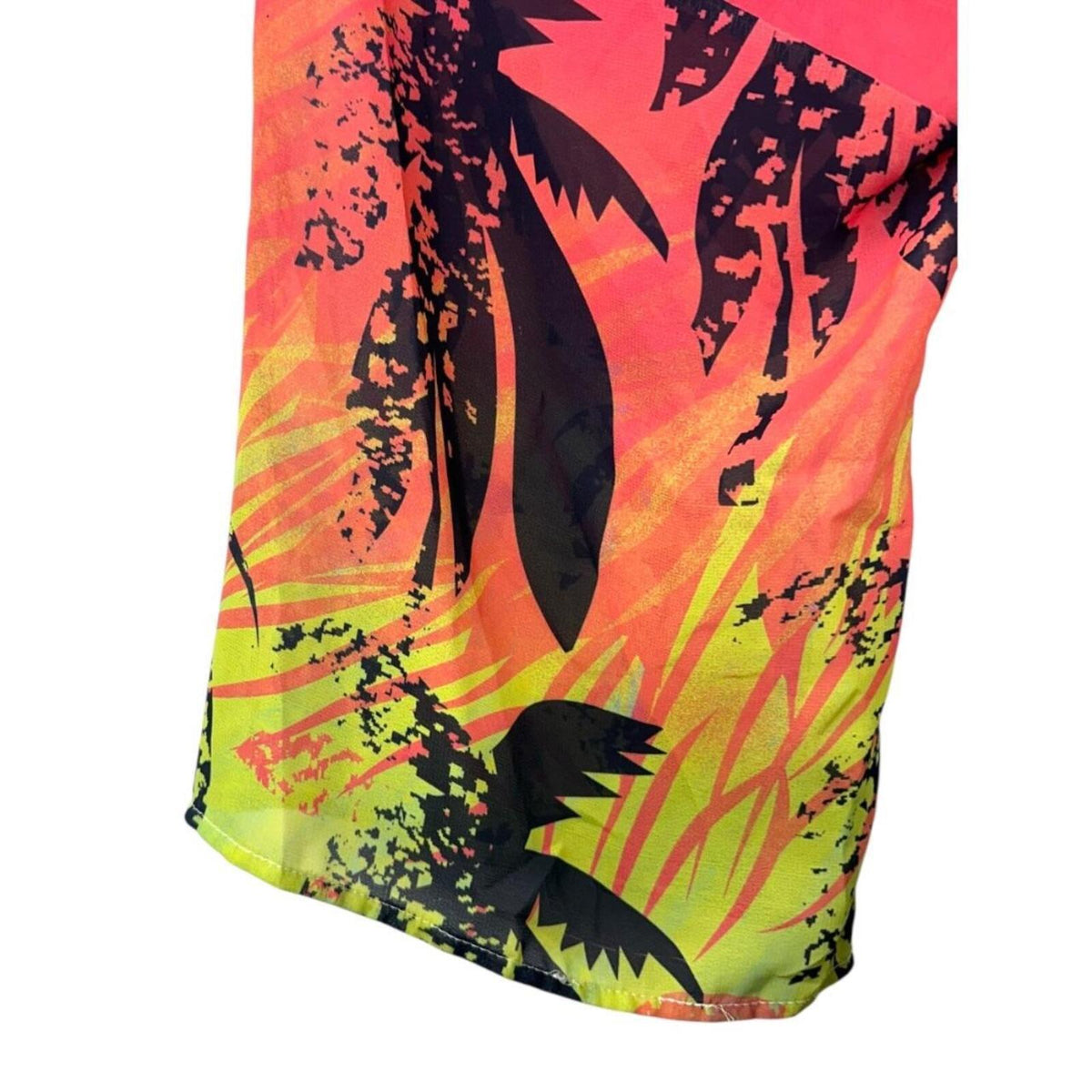 Other Tropical Palm Tree Print Kimono Cardigan Lightweight Chiffon Cover Up