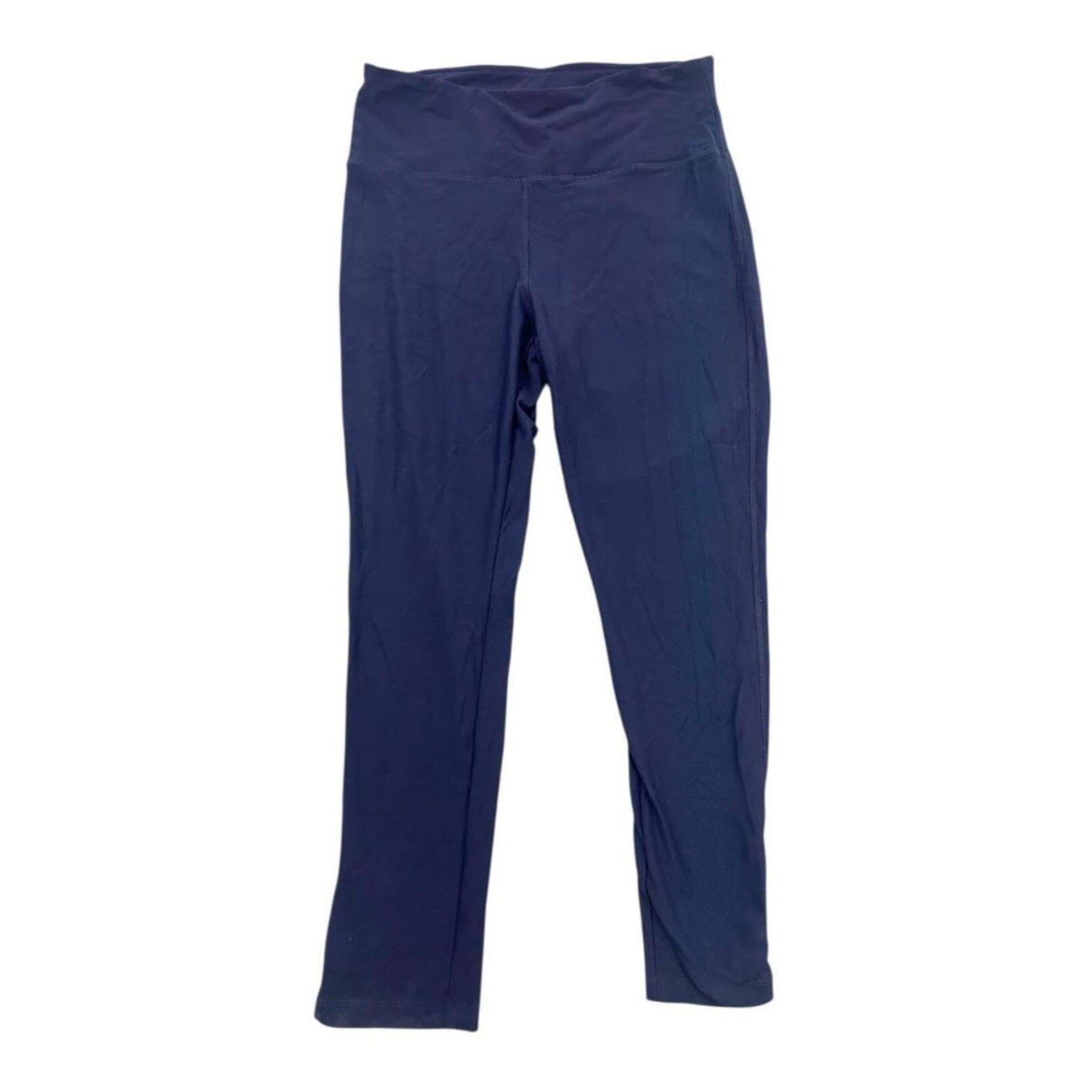 Navy Leggings with Ankle Zipper Sporty Loungewear Casual