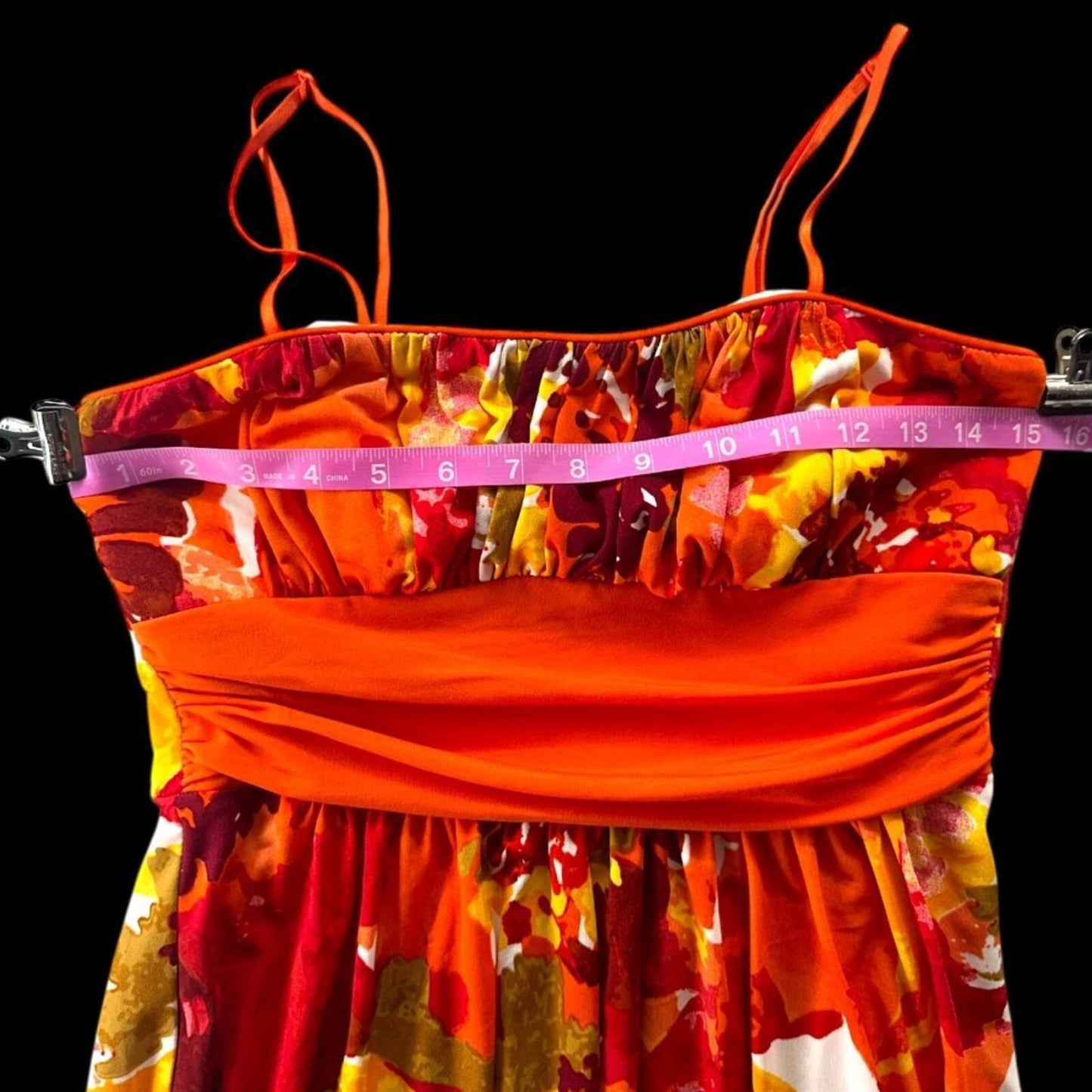 Trixxi Vibrant Floral Y2K Dress with Handkerchief Hem and Ruched Waist