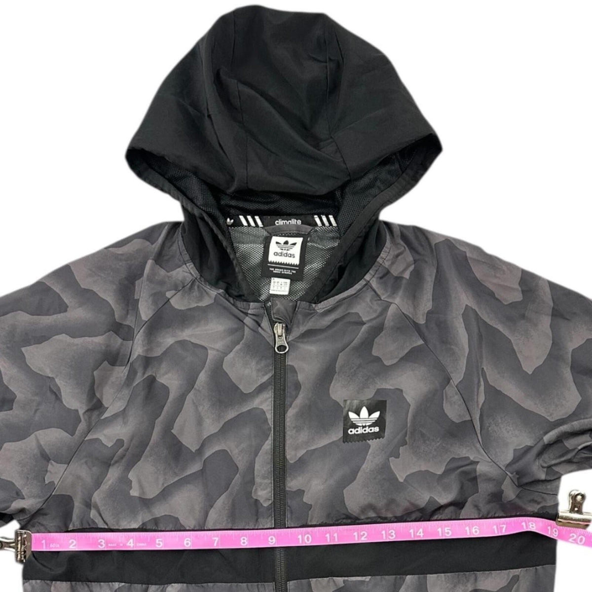 Adidas Originals BB Warp Wind Jacket Black Gray Camouflage Full Zip
