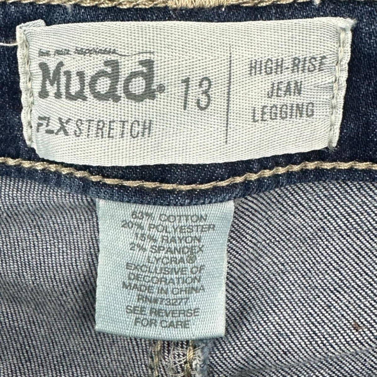 Mudd Clothing High Rise Stretch Skinny Jeans Blue Denim Y2K Boho