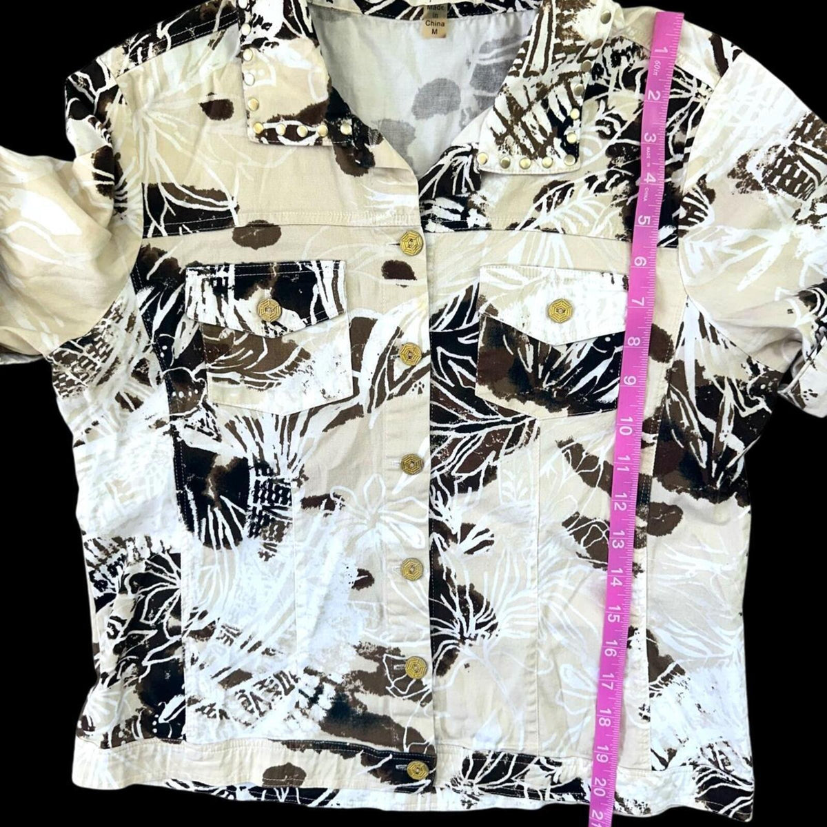 Onque Casuals Roll Tab Sleeve Button Up Shirt