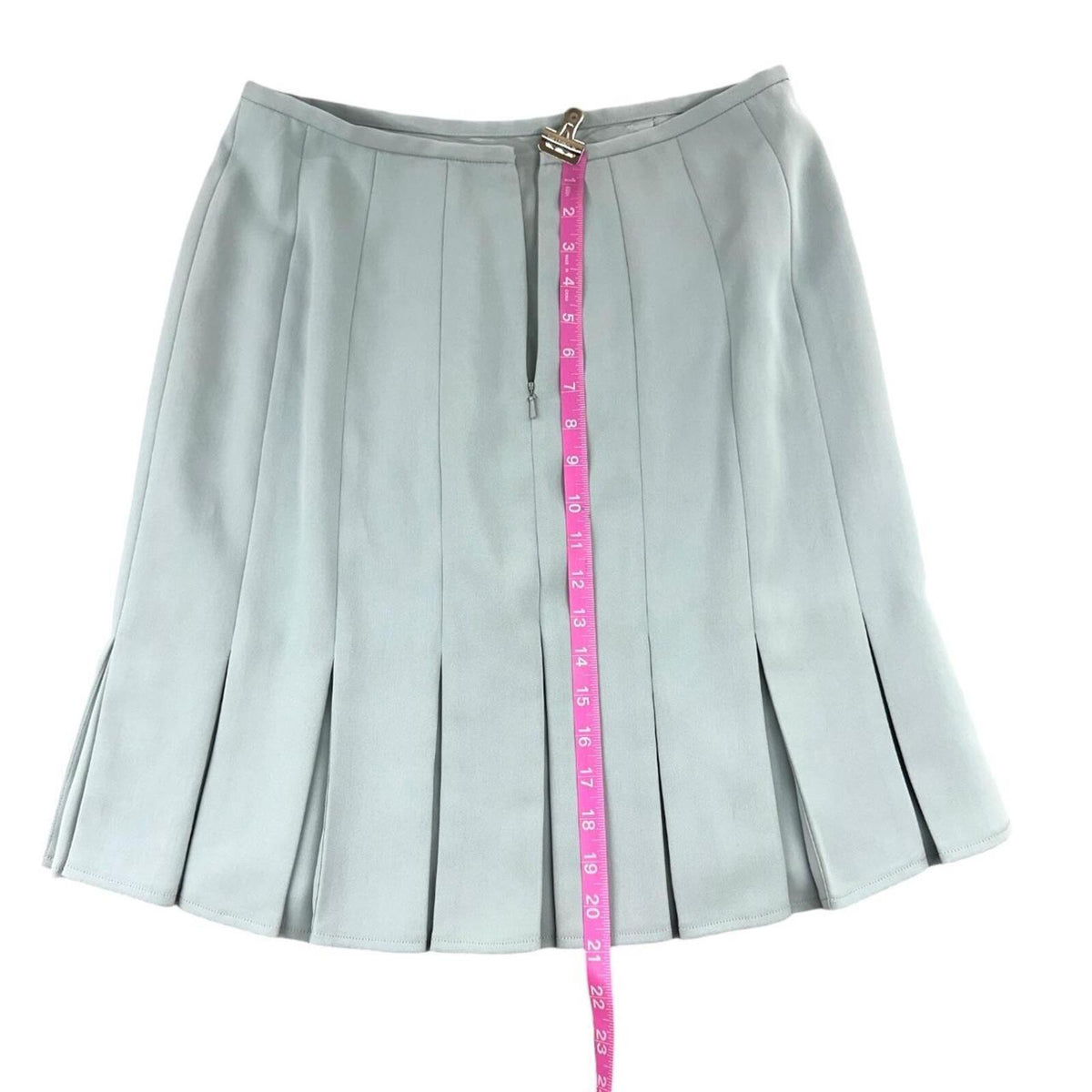 Votre Nom Light Blue Grey Pleated Mini Skirt Coquette Preppy Tenniscore
