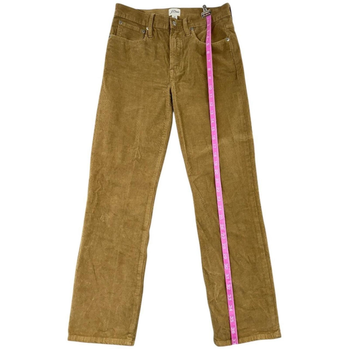 J.Crew Women's Brown Corduroy Pants Straight Leg Preppy Casual Y2K